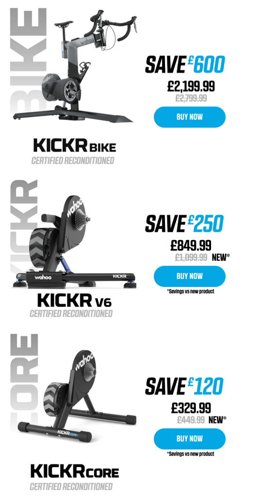 Reconditioned Kickr, Now Back In Stock