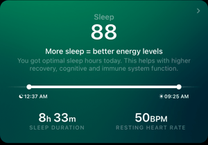 ultrahuman Sleep Summary