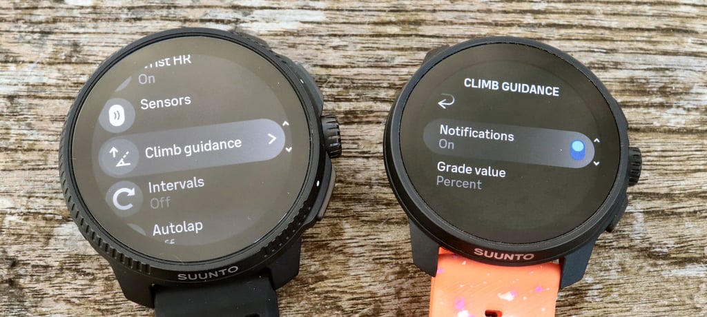 Suunto Race S climb Guidance