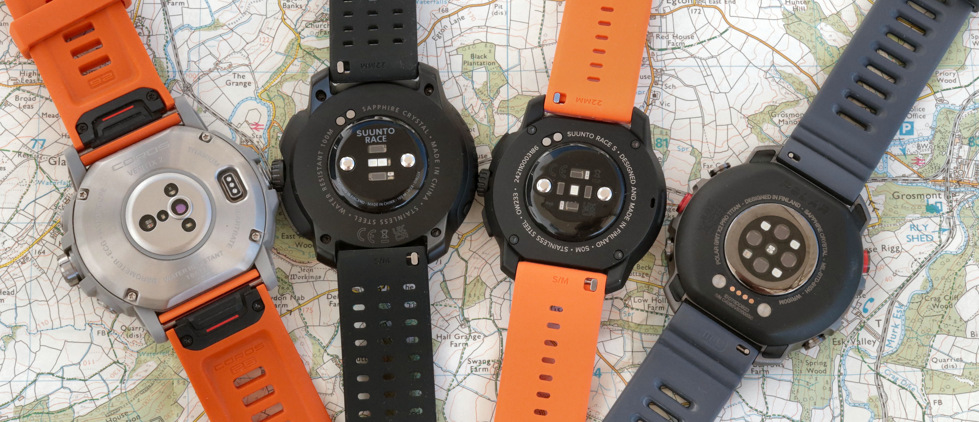 Suunto Race S vs Coros Vertix vs Polar Grit X2 Pro vs Race