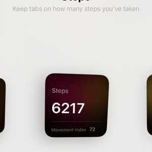 Ultrahuman Ring Air iOS Screen widget options (2)