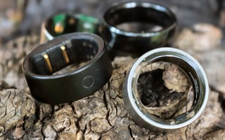 Ultrahuman Ring Air, Oura and Tapster Ring shown together
