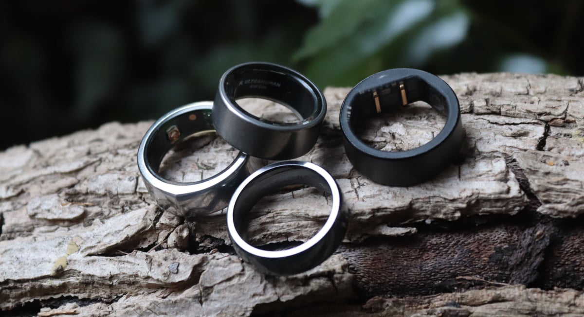Oura Ring 4 alongside Ultrahuman Ring Air, Tapster and Circular smart rings compared