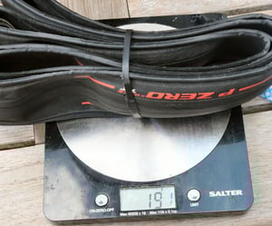 Pirelli P ZERO TT actual measured weight