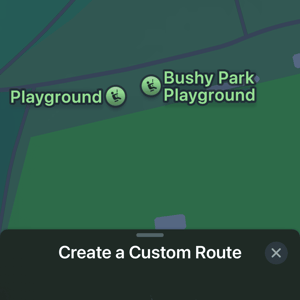 Apple Watch 10 tap to create custom route on iPhone MAPS app
