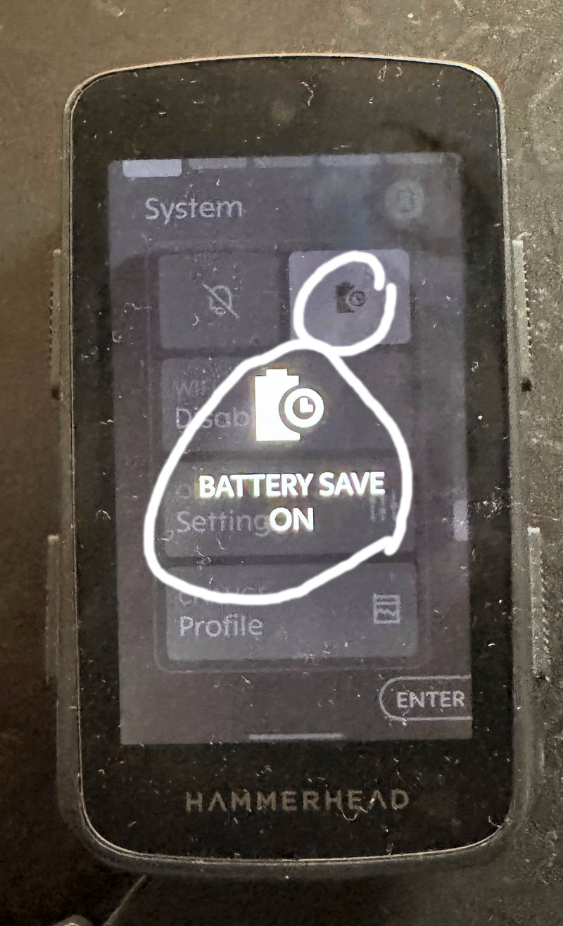 Hammerhead Karoo Gets 35 Hour Battery Life Mode