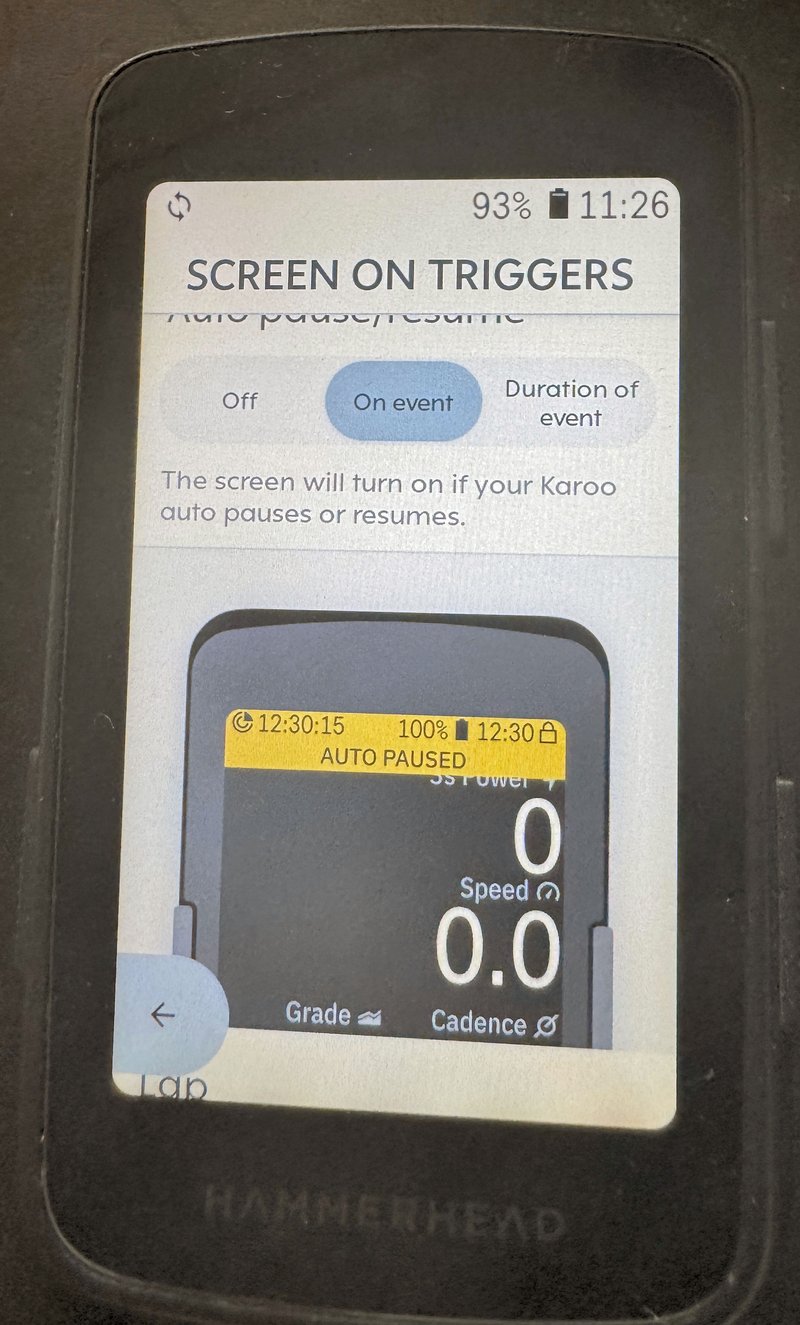 Hammerhead Karoo Gets 35 Hour Battery Life Mode