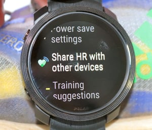 Polar Vantage M3 ohr hr broadcast