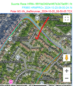 Polar Vantage M3 GPS Accuracy Test Result: Polar good here,