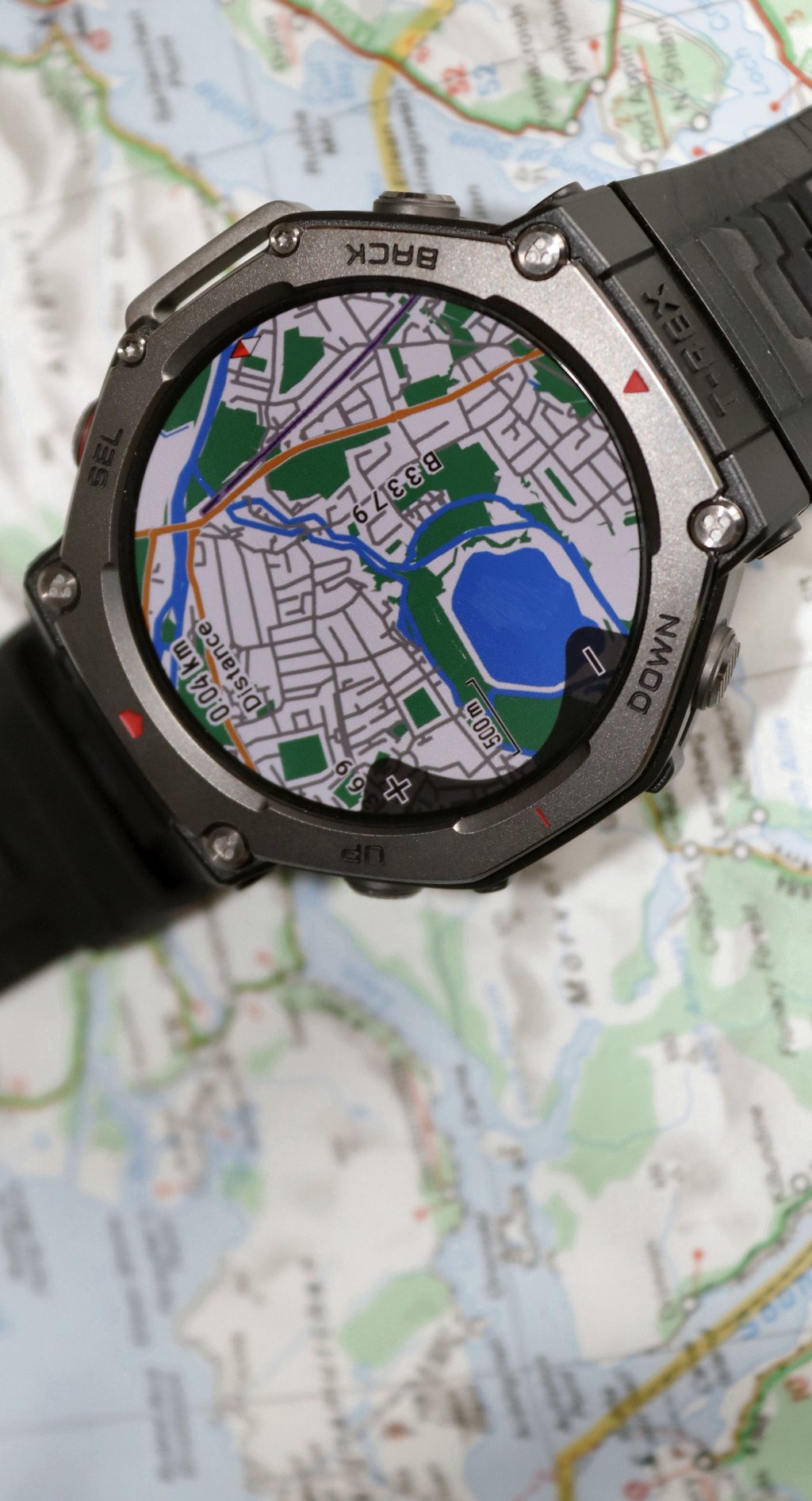 Zepp amazfit T-Rex 3 navigation map