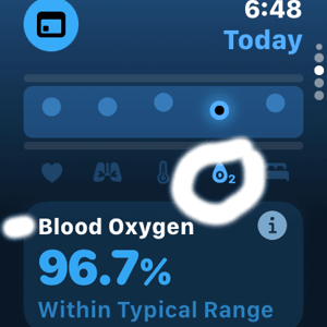 Vitals: Blood Oxygen today