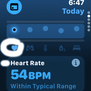 Vitals: Heart Rate today
