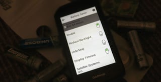 Garmin Edge 1050 battery saver mode