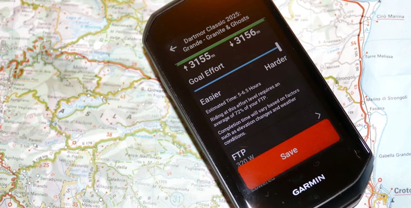 Garmin Edge 1050 course and race planning
