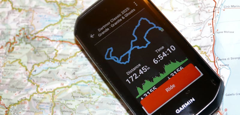 Garmin Edge 1050 course detail - dark
