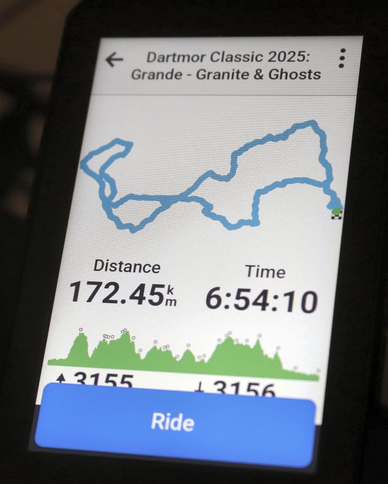 Garmin Edge 1050 course detail - light
