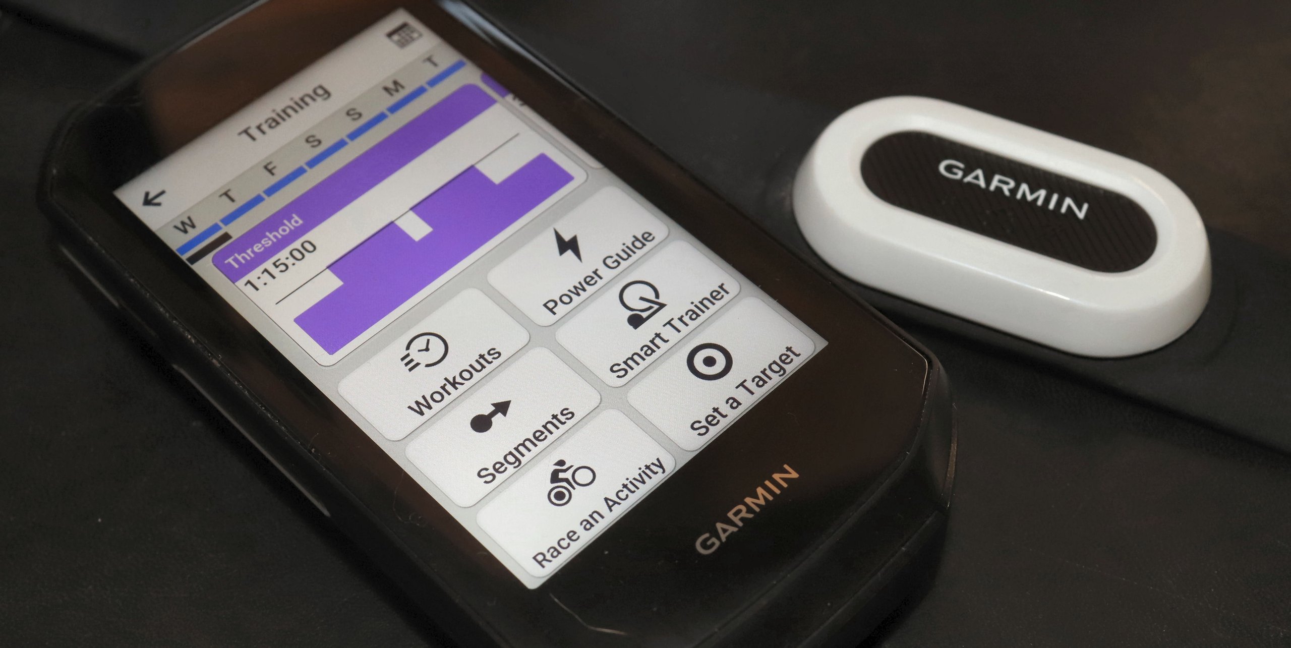 Garmin Edge 1050 training options screen - the Edge 1060 is expected to succeed this model in June 2026