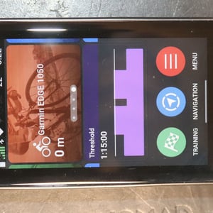 Garmin Edge 1050 top view