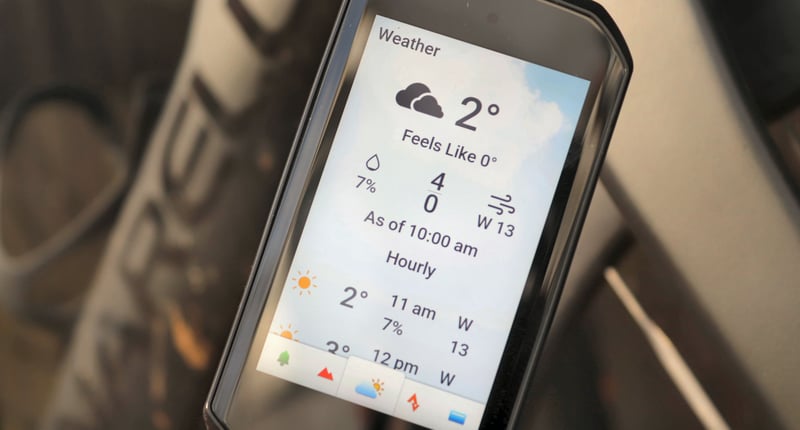 Garmin Edge 1050 weather