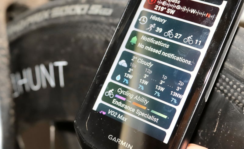 Garmin Edge 1050 widgets