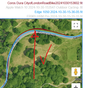 garmin edge 1050 gps accuracy test result 1b