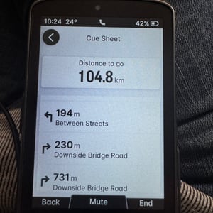 Wahoo ACE Route turn by turn Instructions