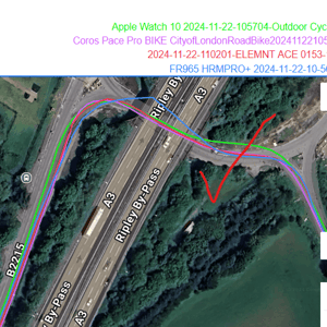 wahoo elemnt ace gps gnss accuracy test result - windsor 3b