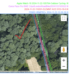 wahoo elemnt ace gps gnss accuracy test result - windsor 3c