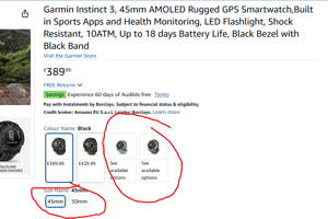 buy Garmin instinct 3 availability solar instinct e