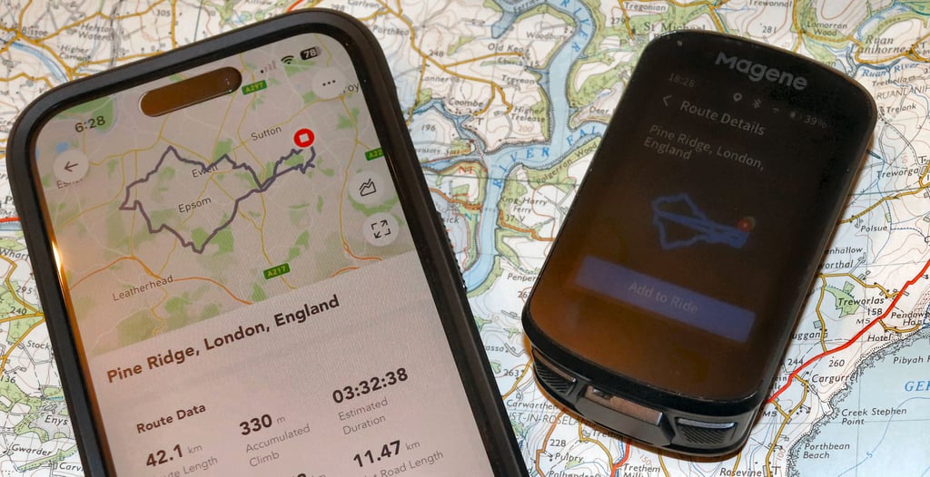 Magene C506 Map Sync
