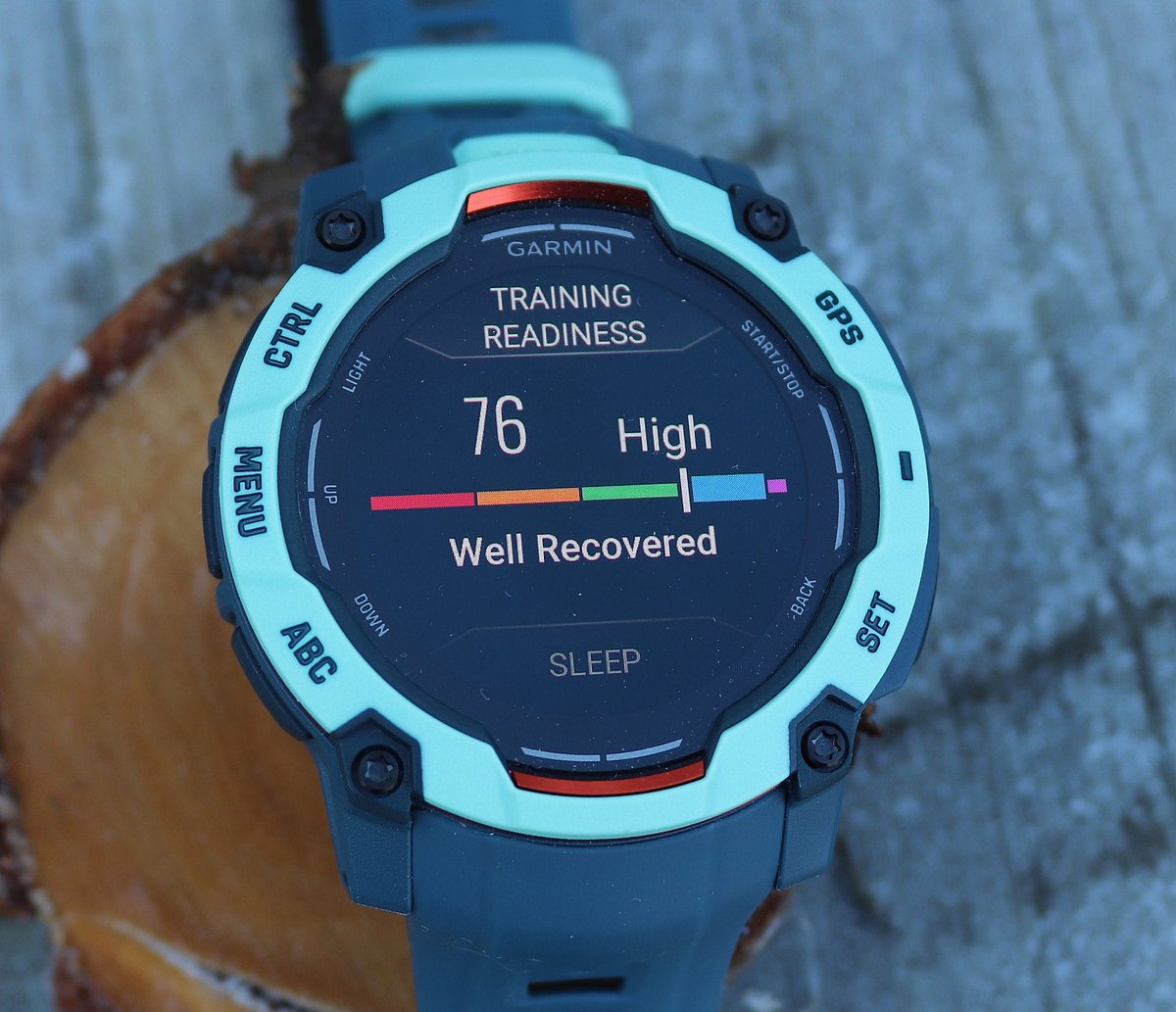 Garmin Training Readiness score shown on a Garmin Instinct 3 AMOLED