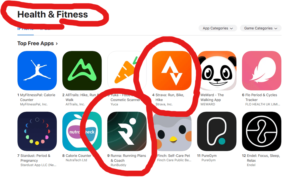 Runna is #9 in Health & Fitness