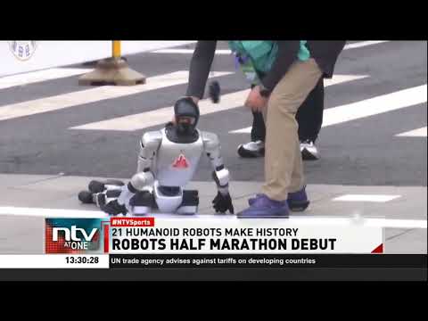 china beijing half marathon robot