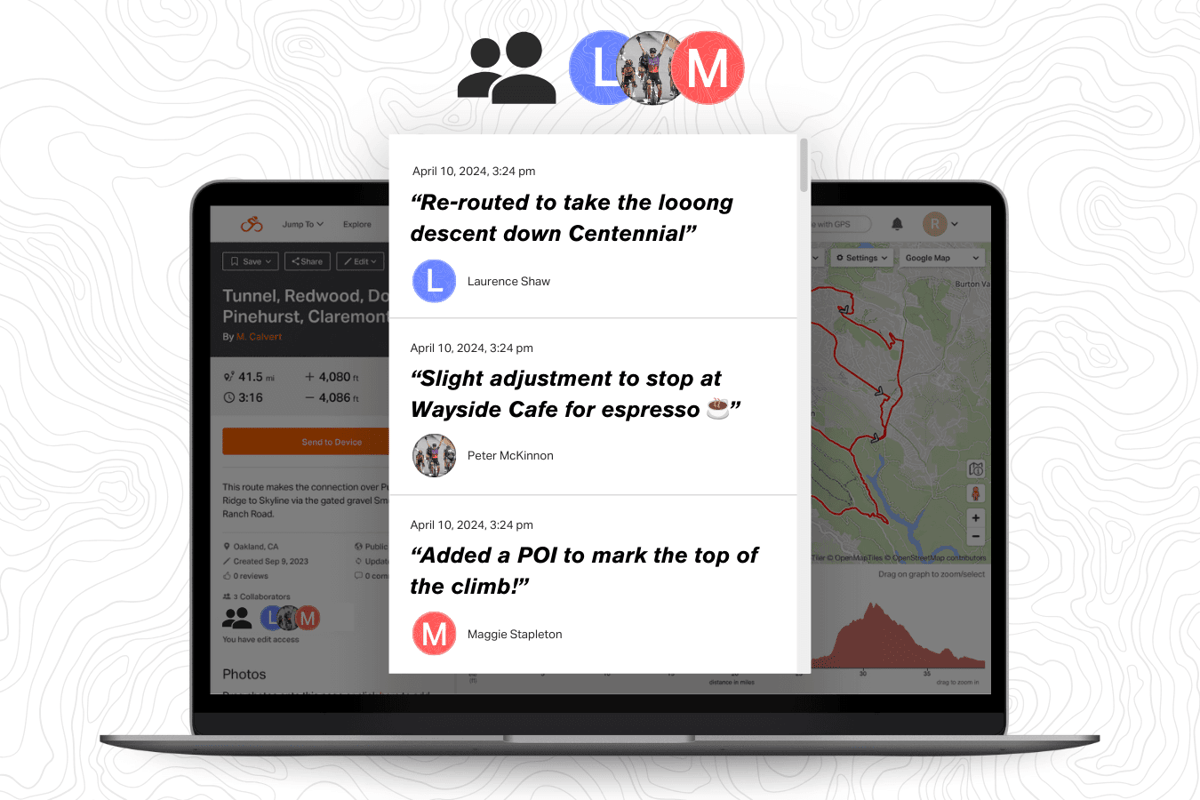 Collaborative Route Editing Hero