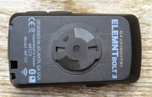 Wahoo elemnt bolt 3 underside bottom view of mount