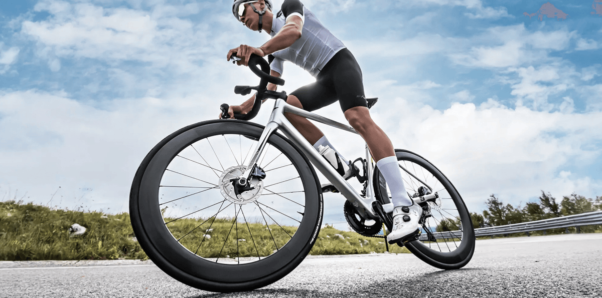 Favero Assioma Pro RS power meter pedals mounted on road bike crank for accuracy testing