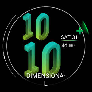 Garmin forerunner watch face DIMENSIONAL