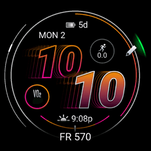 Garmin forerunner watch face FR 570