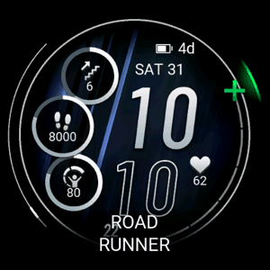Garmin forerunner watch face ROADRUNNER