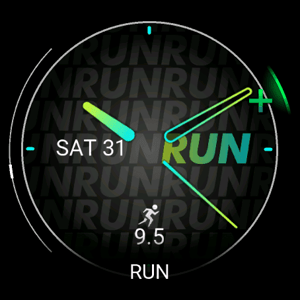 Garmin forerunner watch face RUN
