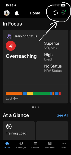 Add/manage garmin devices