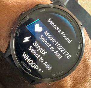 Pair Garmin HRM 600 to a watch