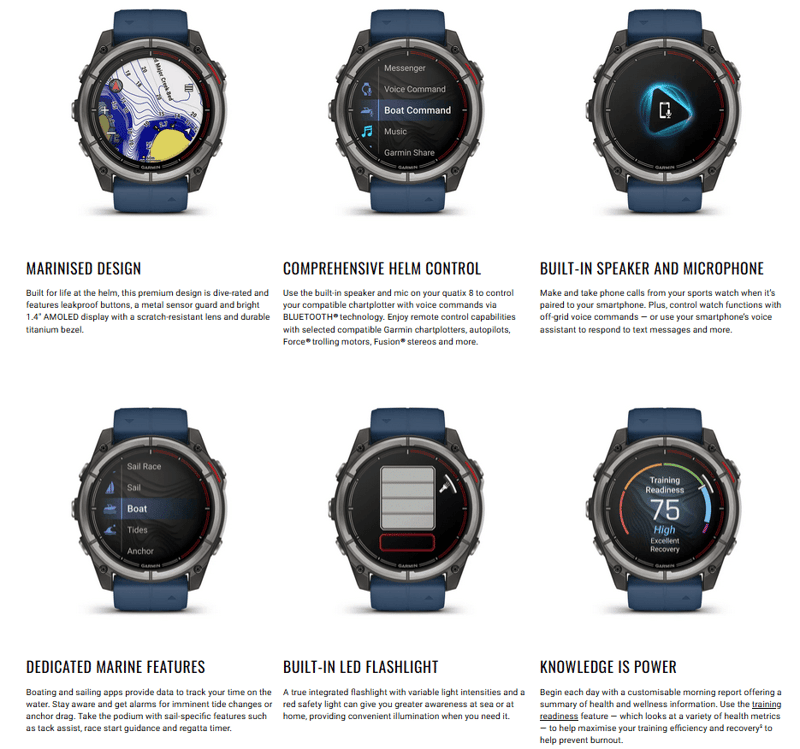 garmin quatix 8 features review