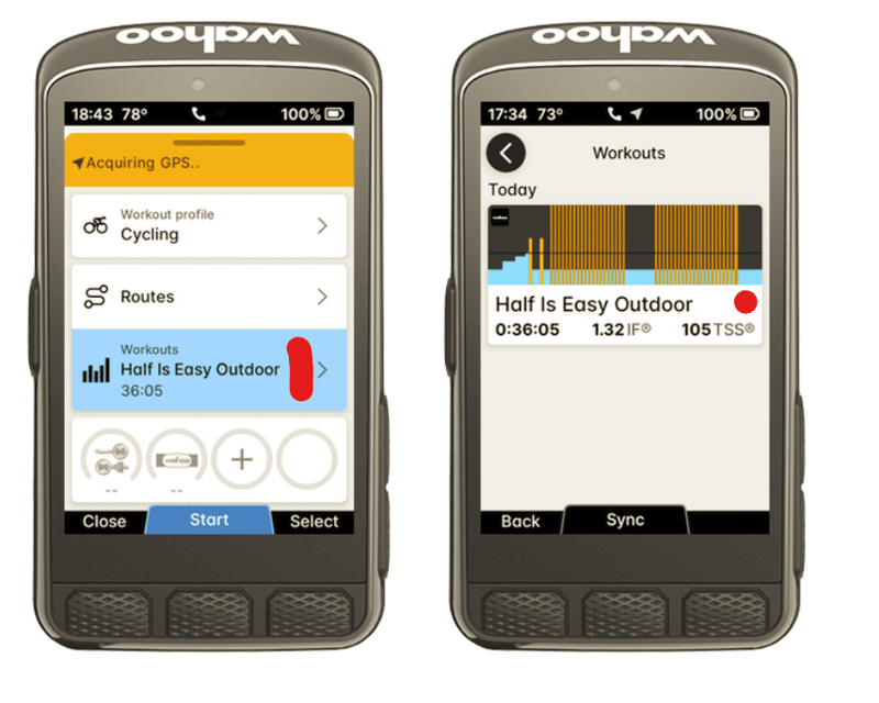 3. Wahoo Ready to Ride Dashboard workouts