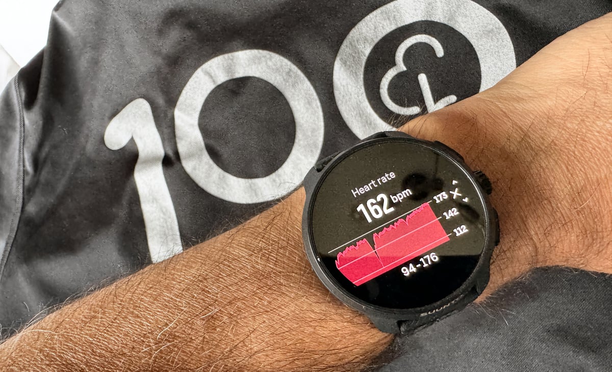 suunto Race 2 showing heart rate profile for a parkrun, an excellent parkrun watch choice