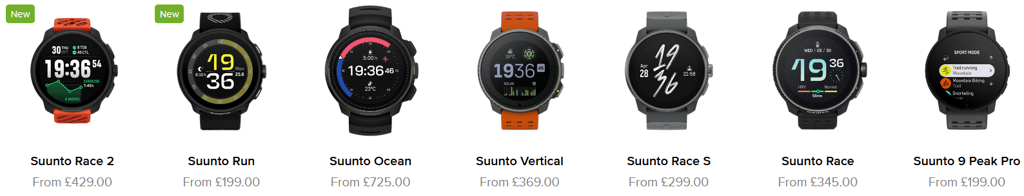 Suunto Sports Watch Range