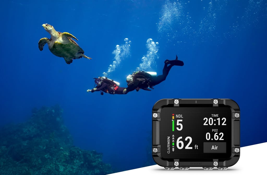 Garmin Descent X30 in action underwater