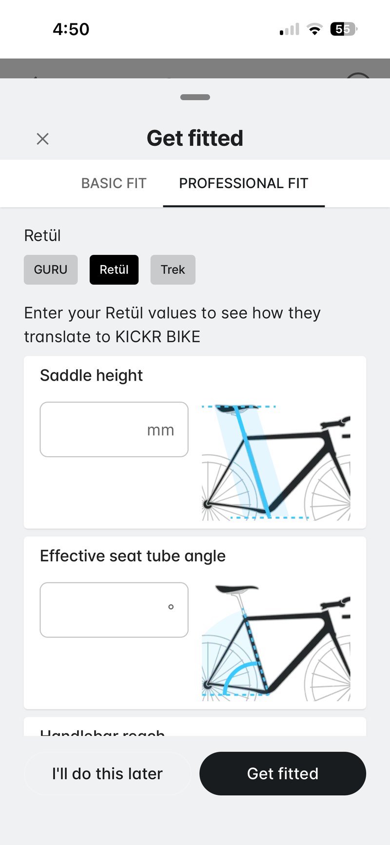Wahoo KICKR BIKE PRO - setup and bike fit