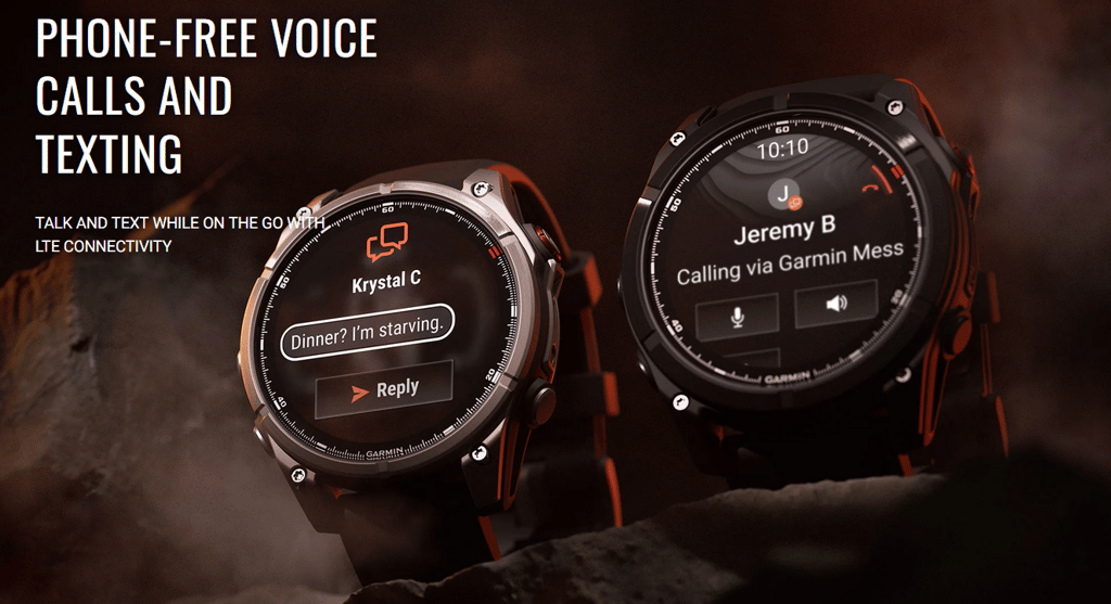 fenix 8 pro calling and texting