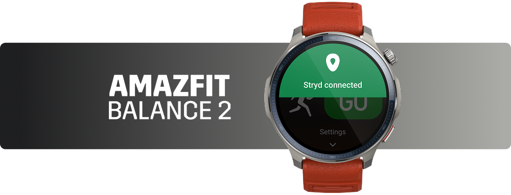 running with stryd and the amazfit balance 2